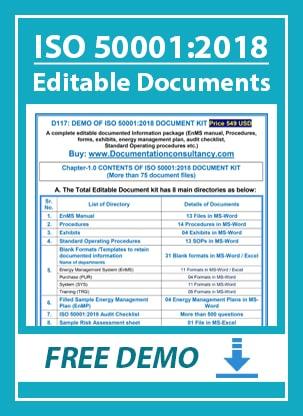 ISO 50001 Documents- Manual, Procedures
