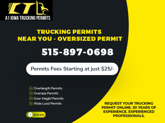 Oversize permits and Overweight Permits with IOWA A1 Trucking Company