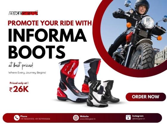 Promote your ride with informa Boots at best prices!