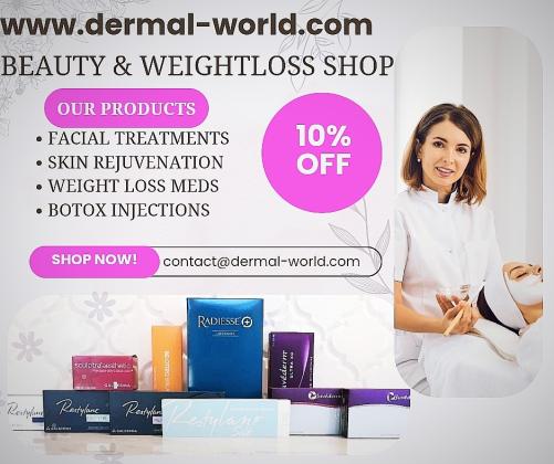 Shop for high-quality dermal fillers, botox, and weight loss supplements. We are here to help you revitalize your beauty