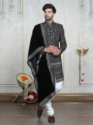 Shop Sherwani with Dupatta for Men by Laromani