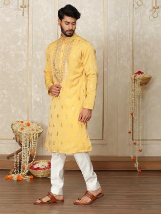 Shop Stylish Haldi Outfits for Men by Laromani Official