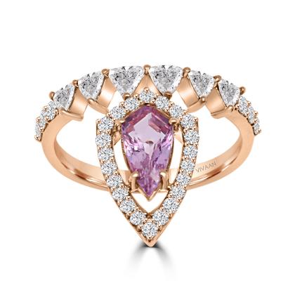 Stunning Rose Cut Diamond Ring – Timeless Elegance by Vivaan