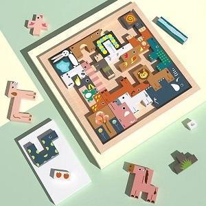 Unleash your child's creativity with our Educational Wooden 3D Puzzle Tetris!