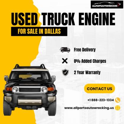 Used Truck Engine for Sale in Dallas | All Parts Auto Wrecking