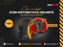 Claim now stylish Icon motorcycle helmets to style your outfit!