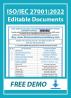 Editable ISO 27001 Documents for Information Security Management