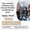 Gain customer confidence and become iso 9001 certified @ low price