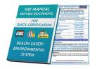 HSE Manual Documents for Health Safety Environment