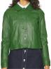 Stand Out in Style: Casual Green Leather Jacket