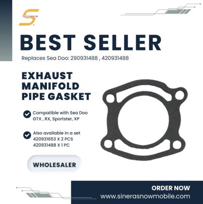 Exhaust manifold pipe gasket for Sea-Doo GTX, RX, Sportster, XP