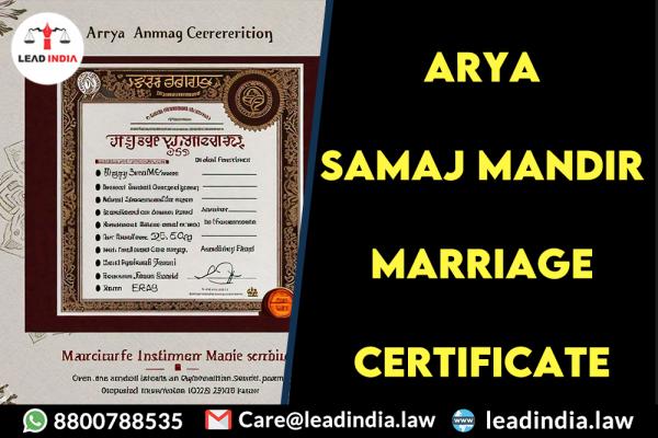 arya samaj mandir marriage certificate | Legal Firm | lead india