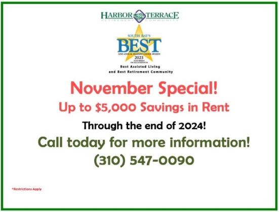 Becoming a Resident at Harbor Terrace Is Easy in San Pedro, California