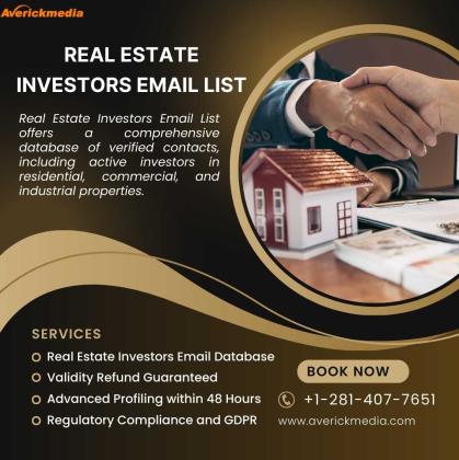 Buy the Real Estate Investors Email List with Affordable Price