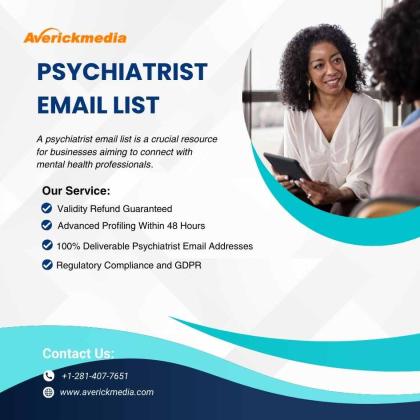 Buy the Validate Psychiatrist Email List with best Offer