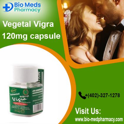 Buy Vegetal Vigra 120MG Capsule Online for Sale