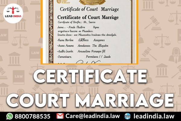 certificate court marriage | Legal Firm | lead india
