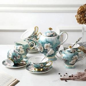 Experience the art of tea parties with our Elegant Bone China Coffee Cup Set