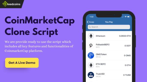 Hold your new quality services in CoinMarketCap Clone Script