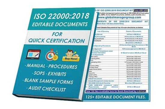 ISO 22000 Certification Consultant for FSMS in India