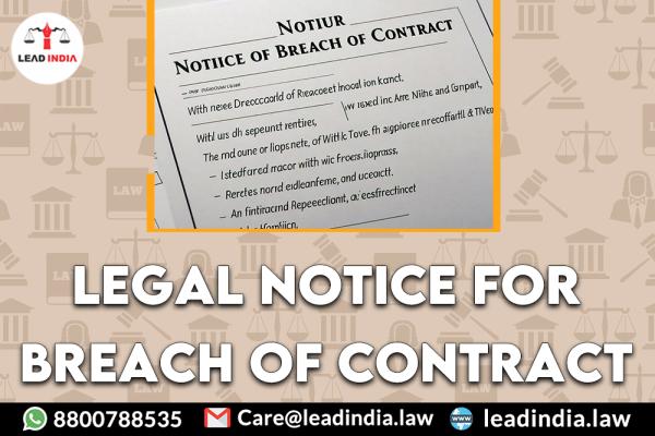 Legal Notice For Breach Of Contract