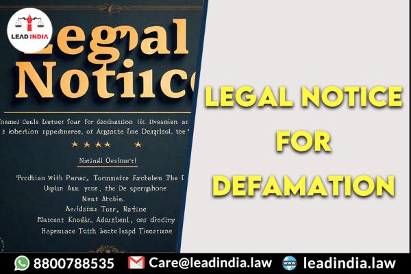 legal notice for defamation | Legal Firm | lead india