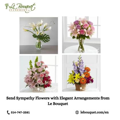 Send Sympathy Flowers with Elegant Arrangements from Le Bouquet