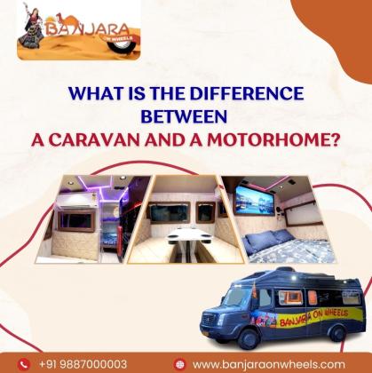 What is the difference between a caravan and a motorhome?