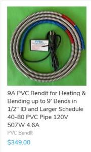 Easiest tool for bending PVC Pipe