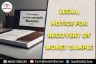 legal notice for recovery of money sample | Legal Firm | lead india