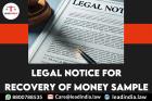 legal notice for recovery of money sample | Legal Firm | lead india