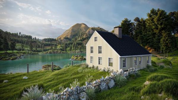 Bringing Your Dream Barn House to Life: 3D Architectural Visualization in Rajkot
