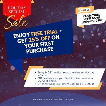 Big Savings on Medical Record Review Services!