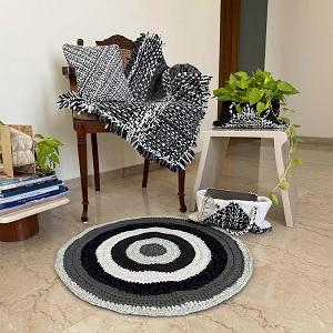 Buy Round Crochet Rug Online in India | Project1000