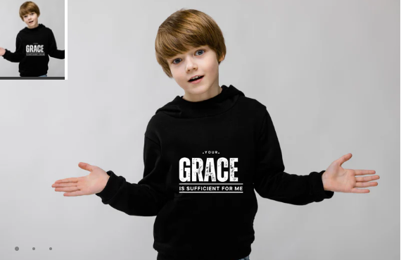 Buy YOUTH Heavy Blend Black Hooded Sweatshirt