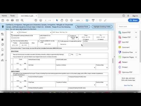 Canadian Student Visa Application