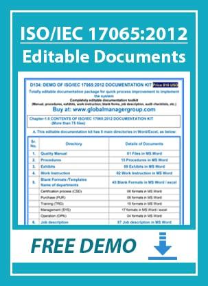 Editable ISO 17065 Documents