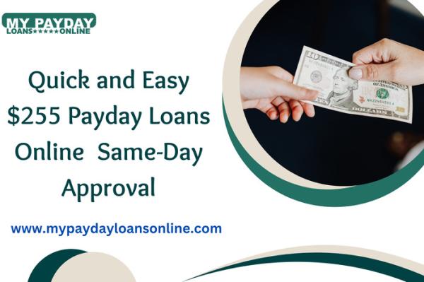 Fast $255 Payday Loans Online Same Day for Emergencies