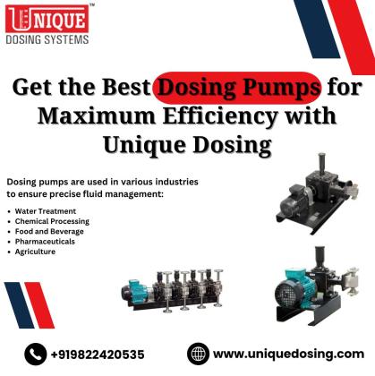 Get the Best Dosing Pumps for Maximum Efficiency