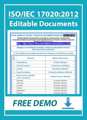 ISO 17020 Documents Kit