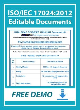 ISO 17024 Documents Kit