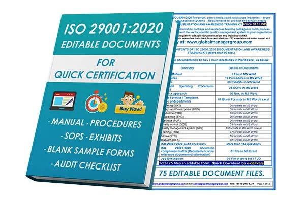 ISO 29001 Consultant