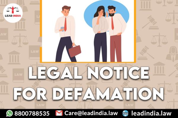 legal notice for defamation | Law Firm | lead india