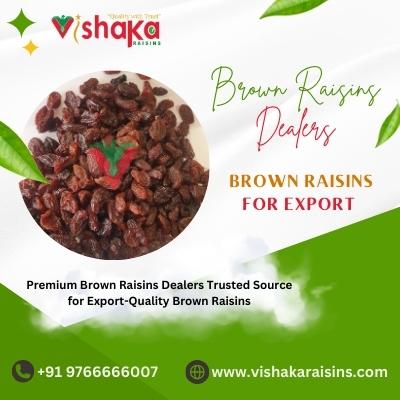 Premium Brown Raisins Dealers: Trusted Source for Export-Quality Brown Raisins