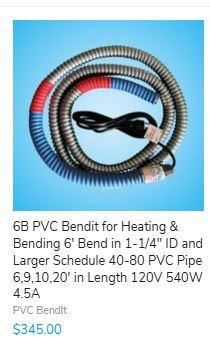 PVC Pipe bender for balloon artists