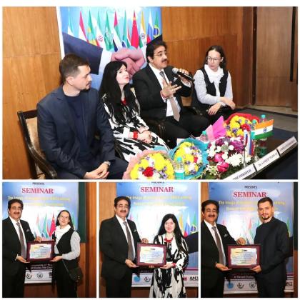 Russian Delegation Engages with Students at Marwah Studios on Smart Civilization and BRICS