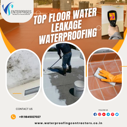 Top floor water leakage Waterproofing in Bangalore