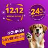 12.12 Super Sale - 24% Off All Orders + Free Shipping | DiscountPetCare