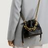 Elevate your style with the Genuine Leather Quilted Drawstring Bucket Bag
