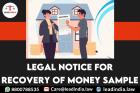 legal notice for recovery of money sample | legal Law Firm